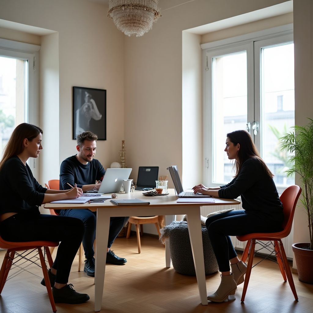 Fundadores de DiseñoAR en nuestro primer estudio en Palermo